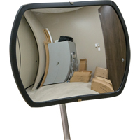 Miroir convexe rectangulaire/rond avec bras t&eacute;lescopique, 12" h x 18" la, Int&eacute;rieur/Ext&eacute;rieur Sidevic Inc.