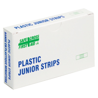 Bandages en bandes Juniors, Rectangulaire/carr&eacute;e, 1-1/2", Plastique, Non st&eacute;rile Sidevic Inc.