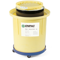 Poly-Collector 66 with Steel Drum, 32.5" dia. x 42" H, 70 US gal. Spill Cap. Sidevic Inc.