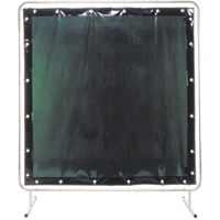Welding Screen and Frame, 3 Panels, Green, 6'x8'x6' Sidevic Inc.