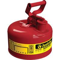Safety Cans, Type I, Steel, 1 US gal., Red, FM Approved/UL/ULC Listed Sidevic Inc.