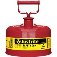 Safety Cans, Type I, Steel, 1 US gal., Red, FM Approved/UL/ULC Listed Sidevic Inc.