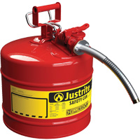 AccuFlow Safety Cans, Type II, Steel, 5 US gal., Red, FM Approved/UL/ULC Listed Sidevic Inc.