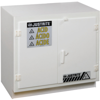 Solid Polyethylene Acid Cabinets, 6 x 0.66043 Gal., 36" x 35.75" x 21.75" Sidevic Inc.