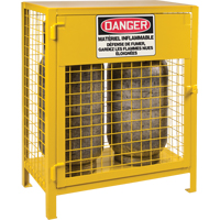 Armoires pour cylindres &agrave; gaz, nbre de bouteilles: 2, 30" , 17" , 37" , Jaune Sidevic Inc.