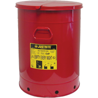Contenant manuel pour d&eacute;chets huileux, Homologu&eacute; FM/List&eacute; UL, 21 gal. US, Rouge Sidevic Inc.