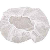 Non-Woven Bouffant Caps, Polypropylene, 18", White Sidevic Inc.