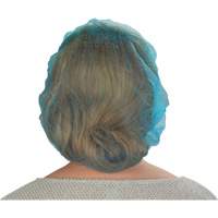 Non-Woven Bouffant Caps, Polypropylene, 21"/Large, Blue Sidevic Inc.