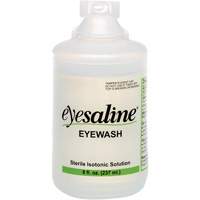 Bouteilles de solution saline pour douche oculaire, Bouteille Plein, 8 oz Sidevic Inc.
