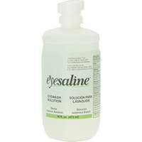 Bouteilles de solution saline pour douche oculaire, Bouteille Plein, 16 oz Sidevic Inc.
