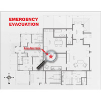 Evacuation Map Holder Clear Insert Sidevic Inc.