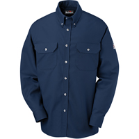 Flame-Resistant Dress Uniform Shirts, Small, Navy Blue Sidevic Inc.