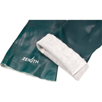 Double Dipped Green Gloves, 14" L, PVC, Cotton Jersey Inner Lining, 70-mil Sidevic Inc.