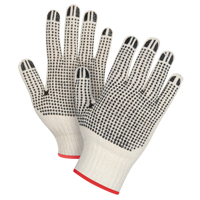 Gants tricot&eacute;s de poids lourd &agrave; deux c&ocirc;t&eacute;s avec pois, Poly/coton, Deux c&ocirc;t&eacute;s, Calibre 7, Petit Sidevic Inc.