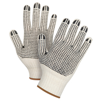 Heavyweight Double-Sided Dotted String Knit Gloves, Poly/Cotton, Double Sided, 7 Gauge, Large Sidevic Inc.