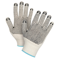 Heavyweight Double-Sided Dotted String Knit Gloves, Poly/Cotton, Double Sided, 7 Gauge, X-Large Sidevic Inc.