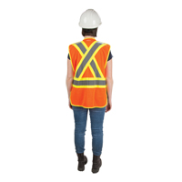 CSA Compliant High Visibility Surveyor Vest, High Visibility Orange, Medium, Polyester Sidevic Inc.