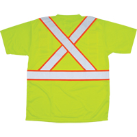 CSA Compliant T-Shirt, Polyester, Medium, High Visibility Lime-Yellow Sidevic Inc.