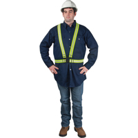 Harnais de s&eacute;curit&eacute; d'usage standard, Jaune lime haute visibilit&eacute;, Couleur r&eacute;fl&eacute;chissante Argent, Moyen Sidevic Inc.
