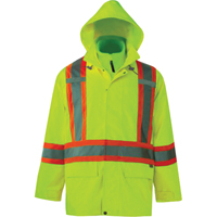 Vestes de s&eacute;curit&eacute; 3 en 1 Journeyman, Polyester, Jaune lime haute visibilit&eacute;, Petit Sidevic Inc.