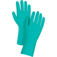 Gants de premi&egrave;re qualit&eacute; &agrave; prise en losange r&eacute;sistants aux produits chimiques, Taille Petit/7, 13" lo, Nitrile, 11 mils Sidevic Inc.