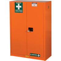 Armoires de rangement pour pr&eacute;paration aux situations d'urgence, Acier, 4 Tablettes, 65" h x 43" la x 18" P, Orange Sidevic Inc.