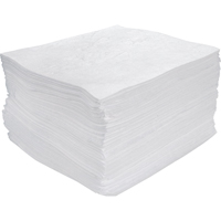 Feuilles absorbantes souffl&eacute;es de premi&egrave;re qualit&eacute;, Huile seulement, 15" x 17", 30 gal. d'absorption Sidevic Inc.