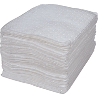 Feuilles absorbantes li&eacute;es de premi&egrave;re qualit&eacute;, Huile seulement, 15" x 17", 15 gal. d'absorption Sidevic Inc.