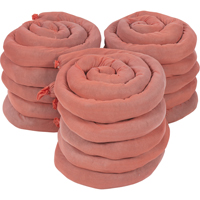 Remblais tubulaires absorbants, Mati&egrave;res dangereuses, Absorption 50 gal., 3" la x 8' lo, Pqt de 15 Sidevic Inc.