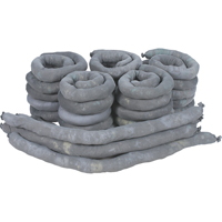 Remblais tubulaires absorbants, Universel, Absorption 50 gal., 3" la x 4' lo, Pqt de 30 Sidevic Inc.