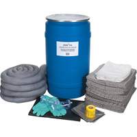 Large-Capacity Spill Kit, Universal, Drum, 30 US gal. Absorbancy Sidevic Inc.