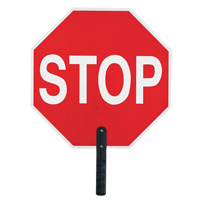"Stop" Traffic Sign, 18" x 18", Plastic, English with Pictogram Sidevic Inc.