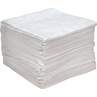 Feuilles absorbantes antistatiques de premi&egrave;re qualit&eacute;, Huile seulement, 15" x 18", 25 gal. d'absorption Sidevic Inc.