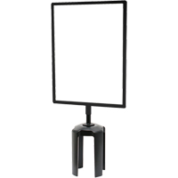 Tensabarrier&reg; Sign Frame with Adapter, Black Sidevic Inc.