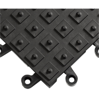 Tapis ErgoDeck avec crampons antid&eacute;rapants int&eacute;gr&eacute;s No 552, PVC, 1-1/2' la c, 1-1/2' lo, 7/8" &eacute;paisseur, Noir Sidevic Inc.