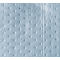 Feuilles absorbantes bleues li&eacute;es de premi&egrave;re qualit&eacute;, Huile seulement, 15" x 18", 30 gal. d'absorption Sidevic Inc.