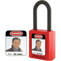 Zenex Thermoplastic Photo Padlock Identification Labels Sidevic Inc.