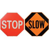 Double-Sided "Stop/Slow" Traffic Control Sign Sidevic Inc.