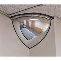 Miroir en d&ocirc;me 90°, Quart de d&ocirc;me, Dessus ouvert, Diam&egrave;tre 20" Sidevic Inc.