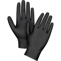 Heavyweight Tactile Grip Examination Gloves, Small, Nitrile, 8-mil, Powder-Free, Black Sidevic Inc.