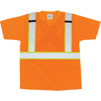 CSA Compliant T-Shirt, Polyester, Medium, Orange Sidevic Inc.