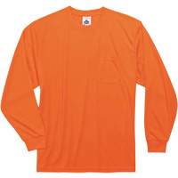 Chandail &agrave; manches longues non certifi&eacute; GloWear 8091, Polyester, Petit, Orange haute visibilit&eacute; Sidevic Inc.
