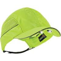 Skullerz&reg; 8960 Short Brim Bump Cap with LED Lighting, High Visibility Lime Green Sidevic Inc.
