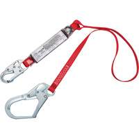 Shock-Absorbing Lanyard, 4', Snap Hook Center, Rebar Hook Leg Ends, Polyester Sidevic Inc.