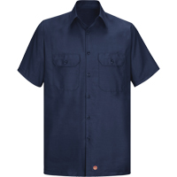 Short Sleeve Ripstop Shirt, Men's, 3X-Large, Navy Blue Sidevic Inc.