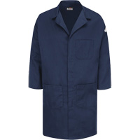 Excel FR&reg; ComforTouch&reg; Lab Coat, Cotton, Large, Navy Blue Sidevic Inc.