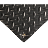 Tapis conducteur d'&eacute;lectricit&eacute; no 785, 3' la x 10' lo x 5/32" &eacute;p, PVC, Losange, Noir Sidevic Inc.