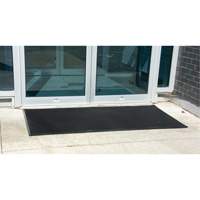 Outdoor Entrance Matting, Rubber, Scraper Type, Textured Pattern, 2' x 2-2/3', Black Sidevic Inc.