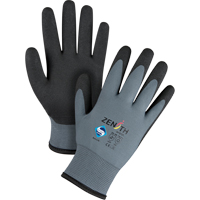 Gants enduits de premi&egrave;re qualit&eacute; ZX-30°, 9/Grand, R&ecirc;vetement PVC, Calibre 15, Enveloppe en Nylon Sidevic Inc.