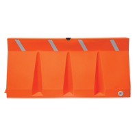 Traffic Barriers, Water-Filled, 69.75" L x 33.75" H, Orange Sidevic Inc.